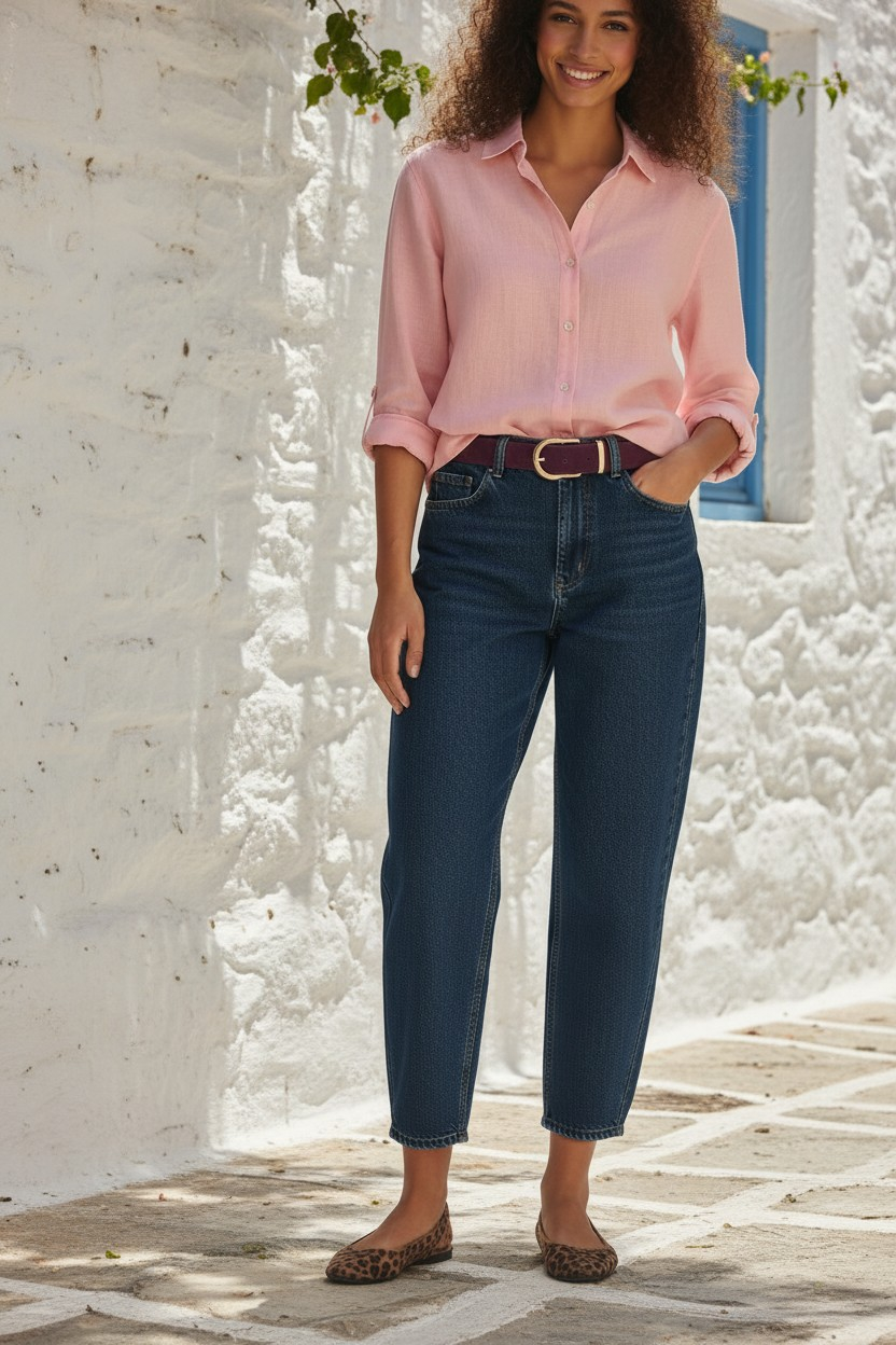 jean balloon femme face bony