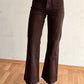 jean flare taille haute femme look allongeant