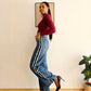 jean straight femme taille haute détails côtés esma shop retro