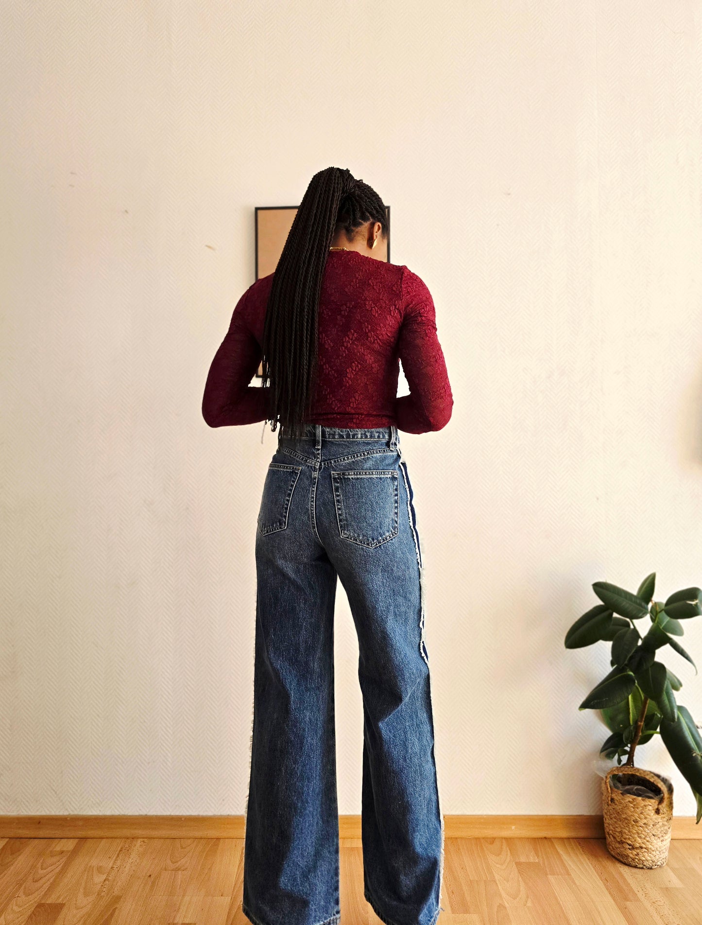 jean straight taille haute femme look urbain esma shop