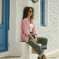 pantalon coupe droite profil
