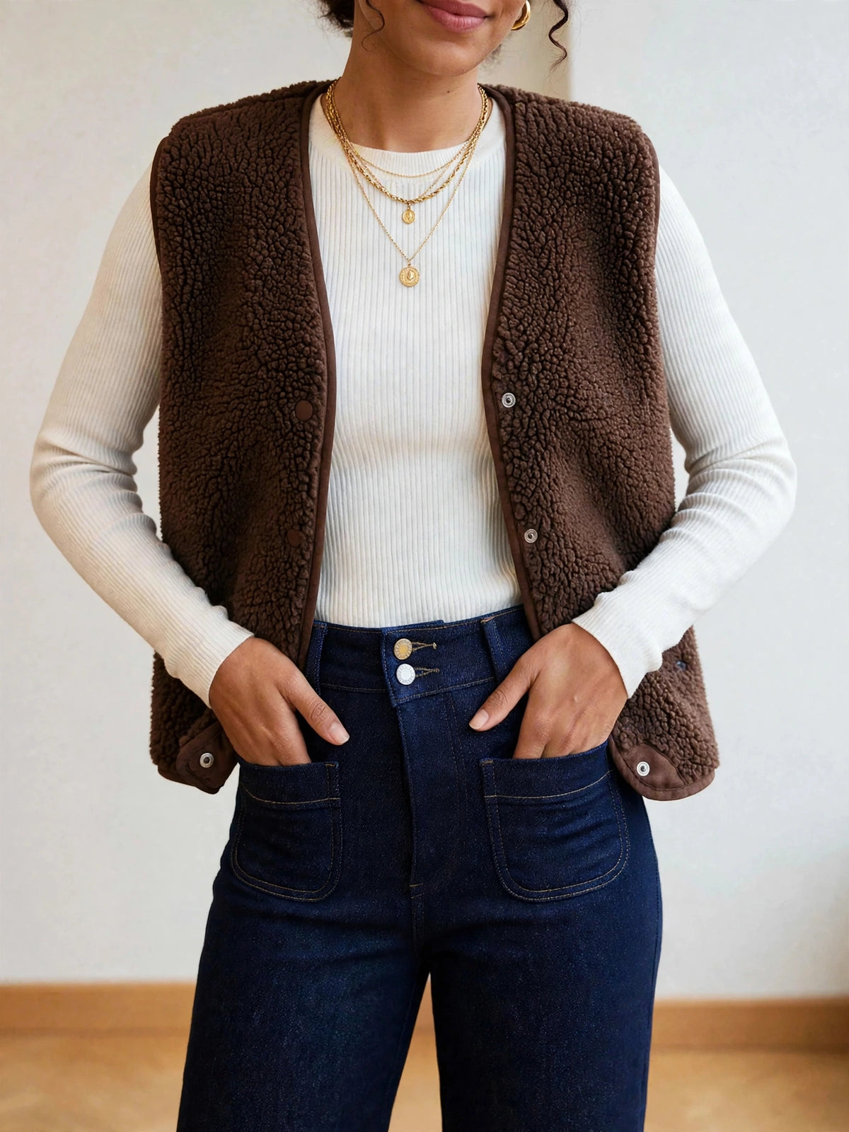 Gilet Sans Manches Teddy