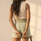Short taille haute avec ceinture