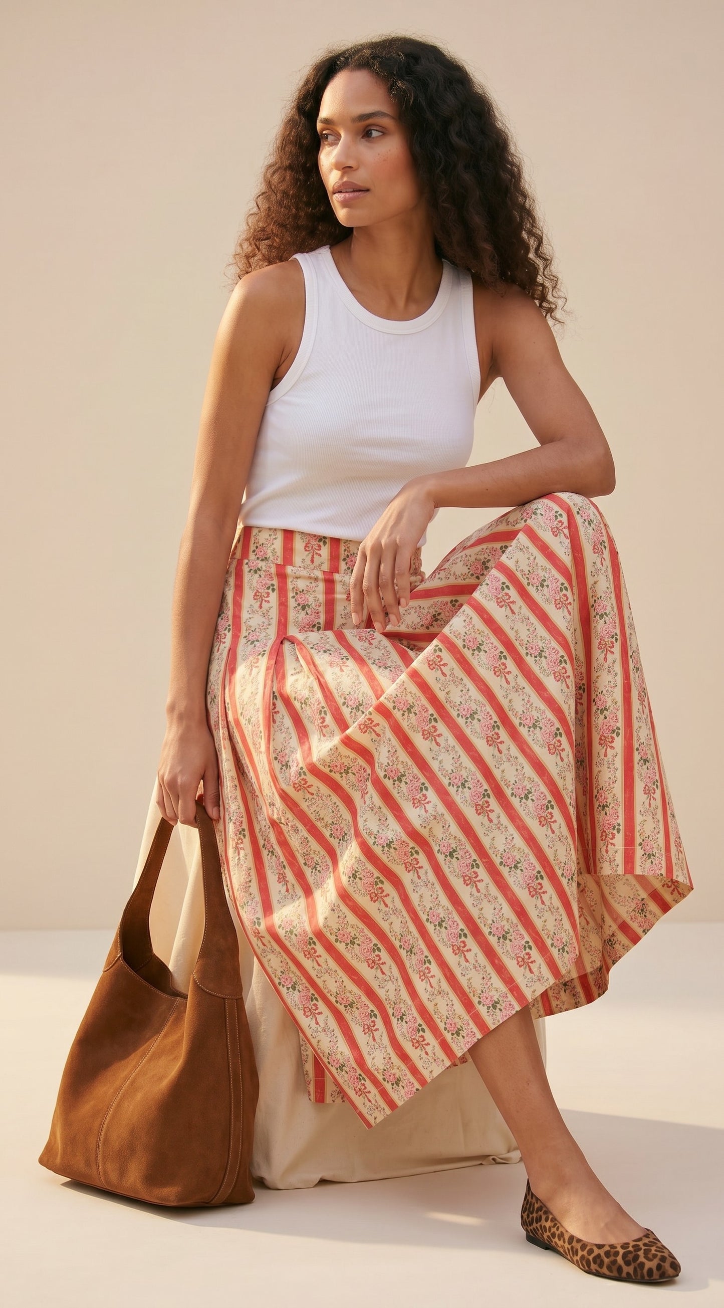 Jupe Longue Coton Imprimé – Maxi Jupe Légère Été