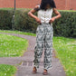 Pantalon  brodé fluide Laure