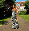 Robe Longue Dos Nu bicolore