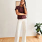 t-shirt femme chocolat marron style intemporel