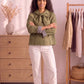 trench-court-femme-kaki a revers carreaux