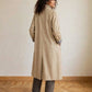 trench beige long femme dos coupe fluide longue  esma shop