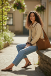trench femme manches revers détail