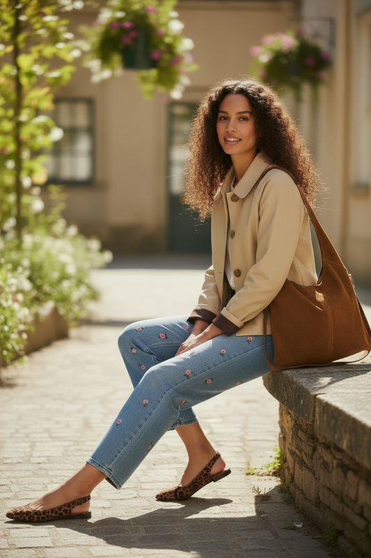 trench femme manches revers détail