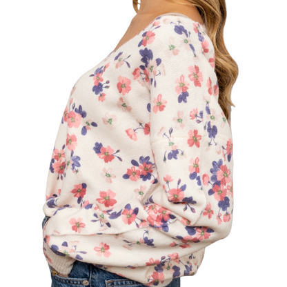 Pull imprimé floral