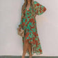 Robe ajourée imprimée
