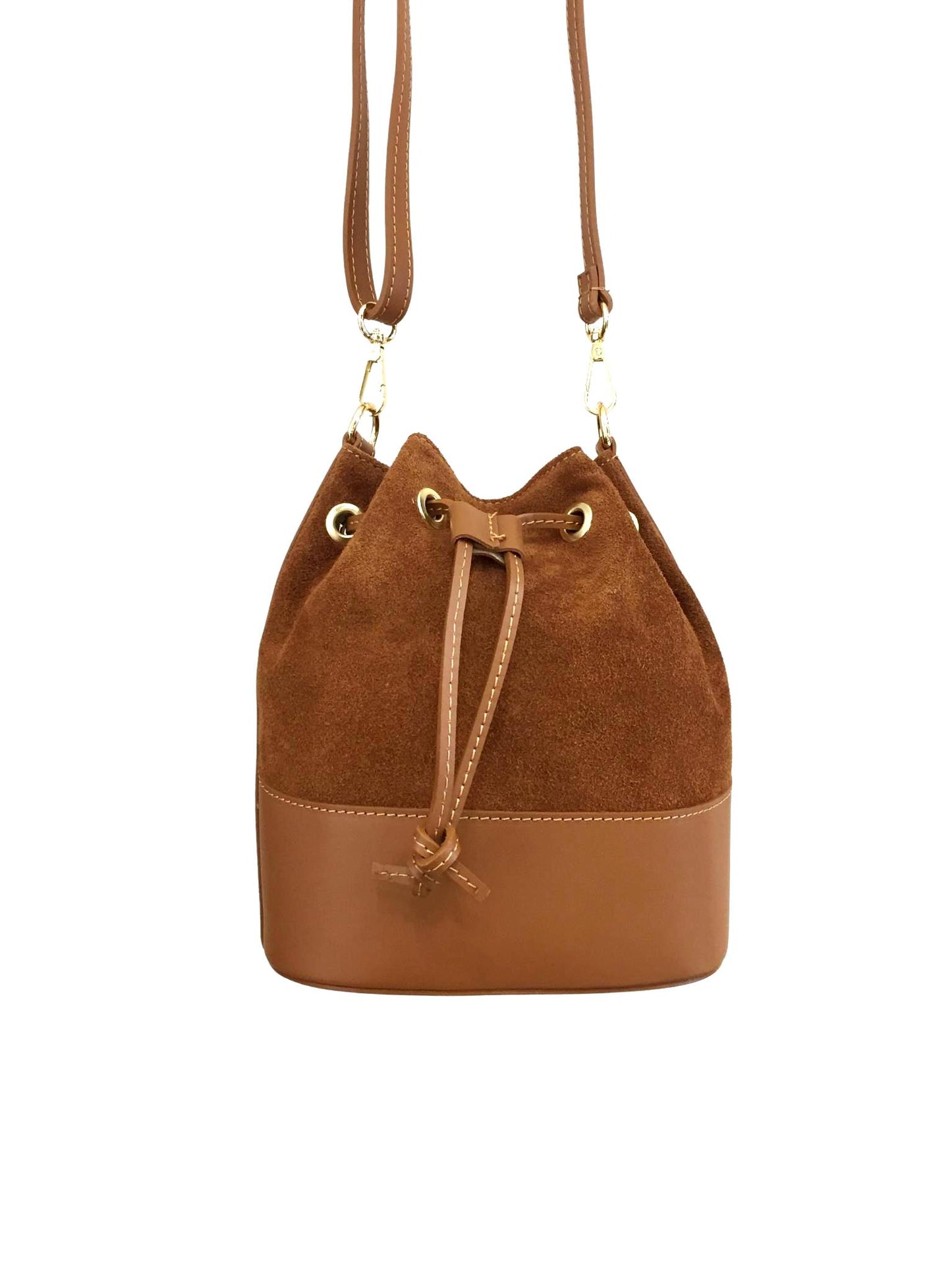 Sac bourse croûte de cuir