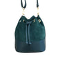 Sac bourse croûte de cuir