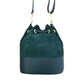 Sac bourse croûte de cuir