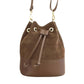 Sac bourse croûte de cuir