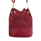 Sac bourse croûte de cuir